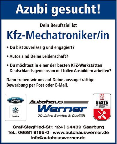 KFZ-Mechatroniker (Ausbildung)